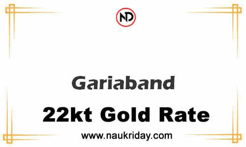 Latest Updated gold rate in Gariaband Live online
