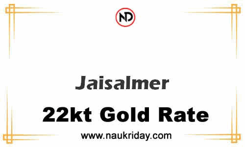 Latest Updated gold rate in Jaisalmer Live online