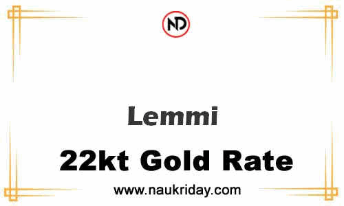 Latest Updated gold rate in Lemmi Live online