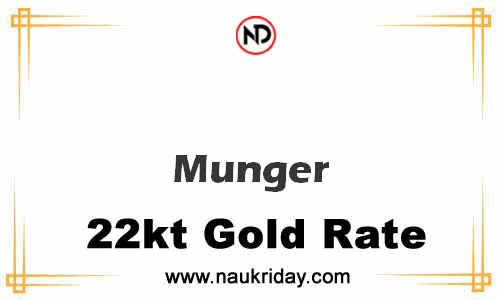 Latest Updated gold rate in Munger Live online