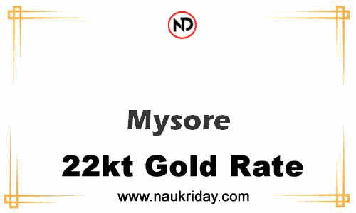 Latest Updated gold rate in Mysore Live online