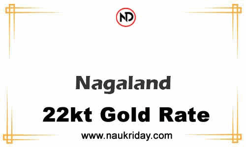 today 22 carat 24k Market gold price in Nagaland