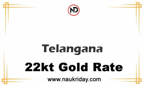 today 22 carat 24k Market gold price in Telangana