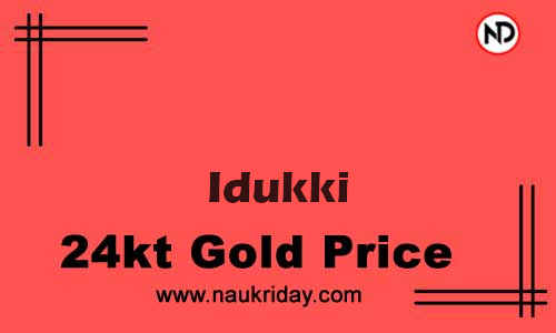 Today 22k 24K Gold rate in Idukki
