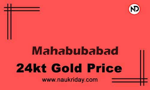 Latest Updated gold rate in Mahabubabad Live online