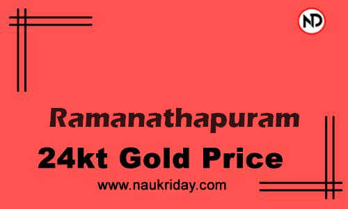 Today 22k 24K Gold rate in Ramanathapuram