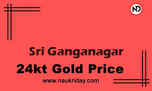 Latest Updated gold rate in Sri Ganganagar Live online
