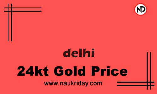 Latest Updated gold rate in Delhi Live online