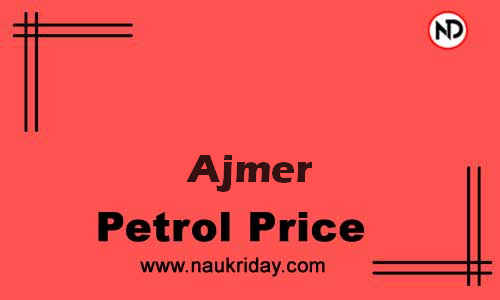 Latest Updated petrol rate in Ajmer Live online