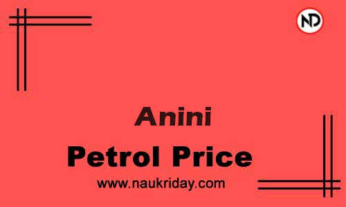 Latest Updated petrol rate in Anini Live online
