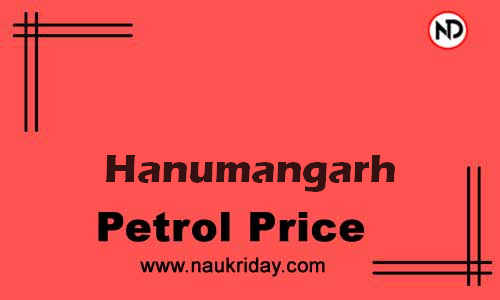 Latest Updated petrol rate in Hanumangarh Live online