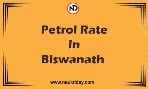 Latest Updated petrol rate in Biswanath Live online