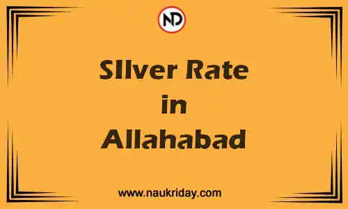 Latest Updated silver rate in Allahabad Live online