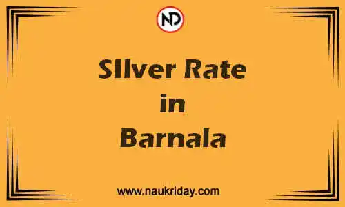 Latest Updated silver rate in Barnala Live online