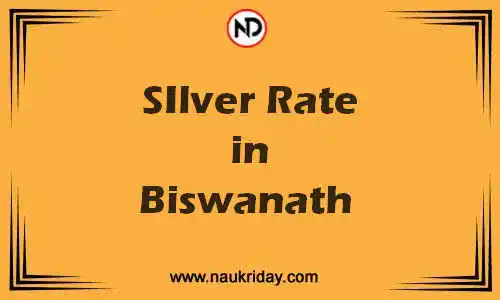 Latest Updated silver rate in Biswanath Live online