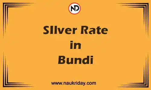 Latest Updated silver rate in Bundi Live online