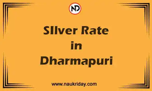 Latest Updated silver rate in Dharmapuri Live online