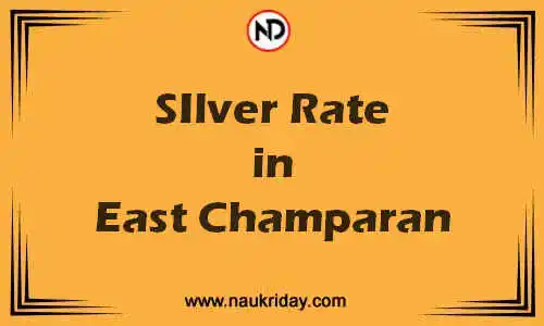 Latest Updated silver rate in East Champaran Live online