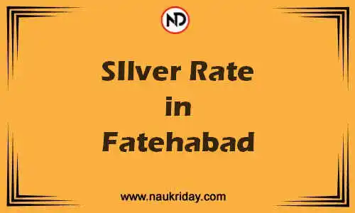 Latest Updated silver rate in Fatehabad Live online