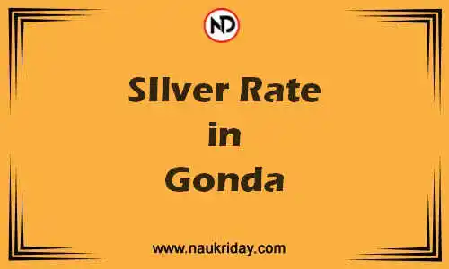 Latest Updated silver rate in Gonda Live online