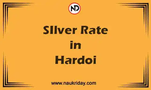 Latest Updated silver rate in Hardoi Live online