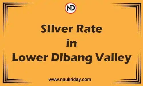 Latest Updated silver rate in Lower Dibang Valley Live online