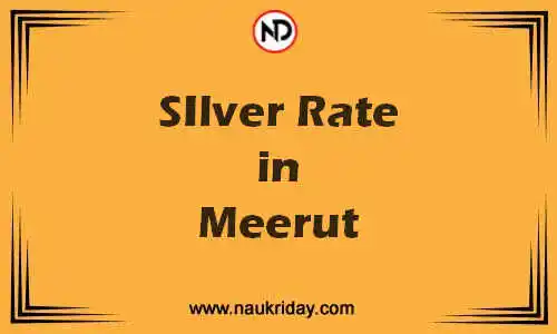 Latest Updated silver rate in Meerut Live online