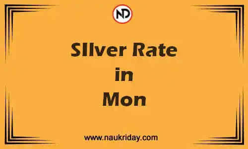Latest Updated silver rate in Mon Live online