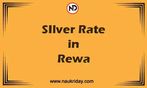 Latest Updated silver rate in Rewa Live online