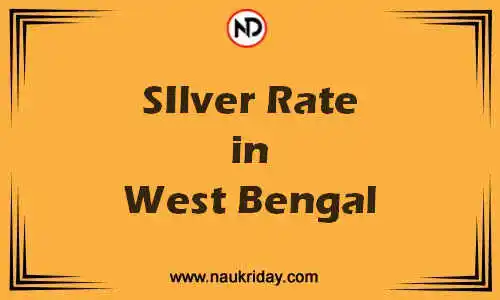 Latest Updated silver rate in West Bengal Live online